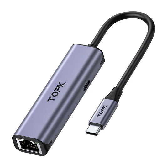 USB C to Ethernet Adapter Type C RJ45 Gigabit Network Adaptor Thunderbolt 3 Wired LAN Internet Converter 1000Mbps