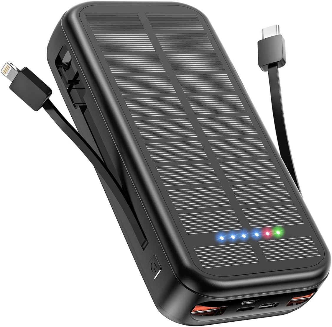 Solar Power Bank 20,000mAh, Portable Charger Fast Charging