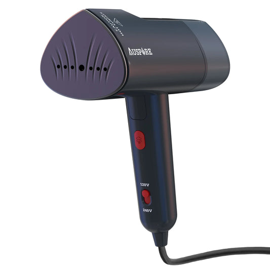 AUSPURE Handheld Steamer – 1100W, Rapid Heat-Up, 24 g/min Steam Output, Detachable 140ml Water Tank