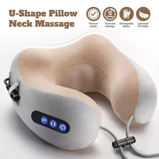 U-Shaped Travel Pillow Neck Massage