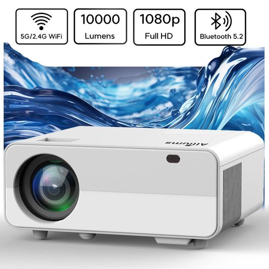 AUSPURE Mini Portable Projector with 1080p Full HD Resolution