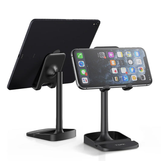 Rotatable Desk Phone Stand – Adjustable Holder for 4-13" Phones & Tablets